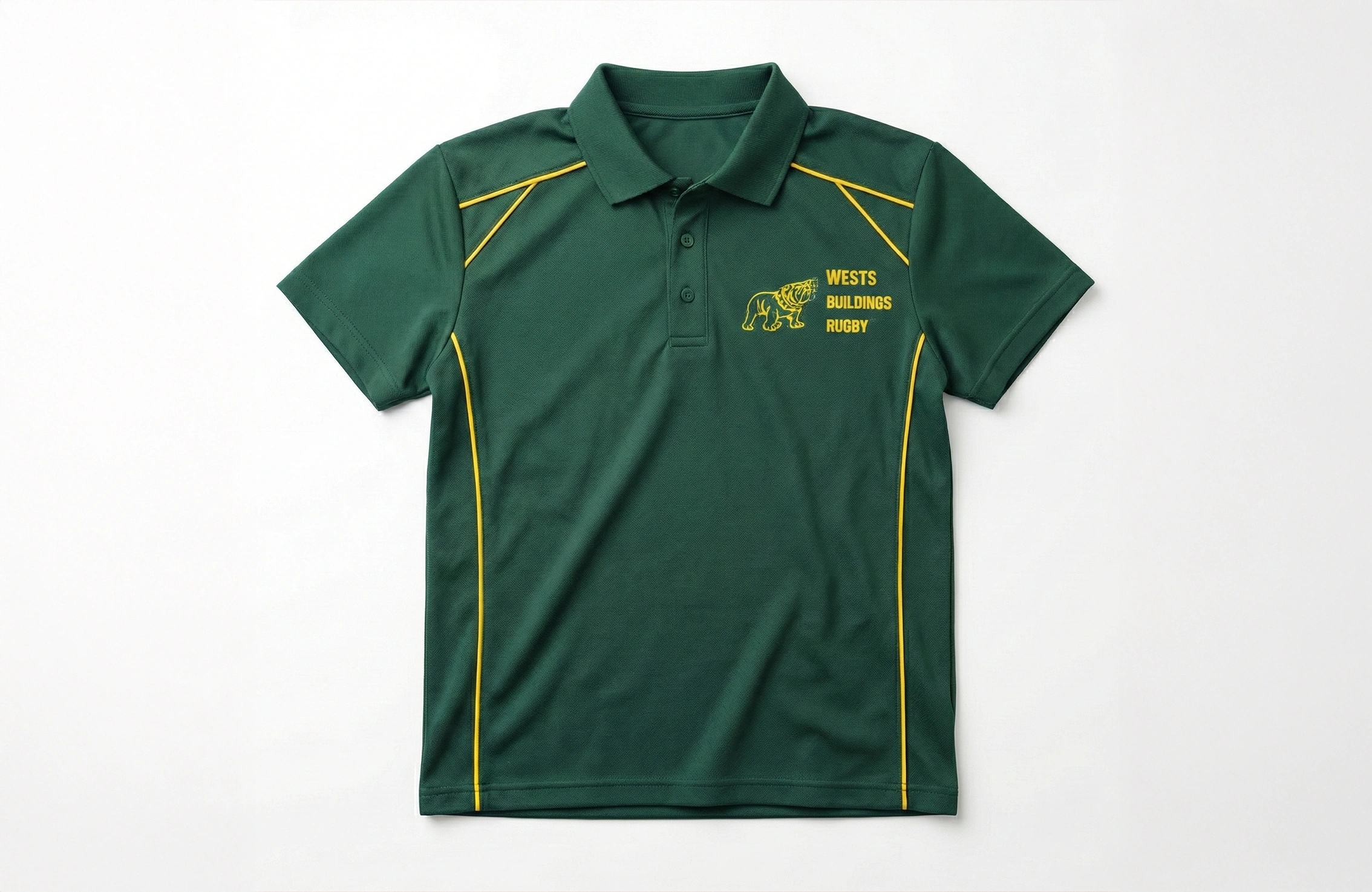 綠色公司 Polo Shirt 左胸 Logo 繡花案例