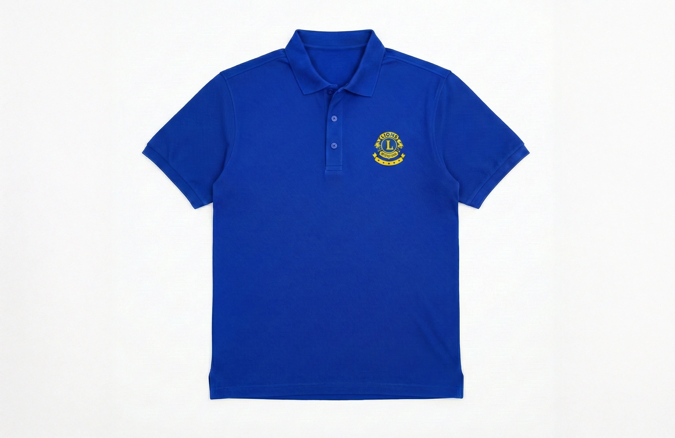 深藍色公司 Polo Shirt 左胸 Logo 絲網印刷案例