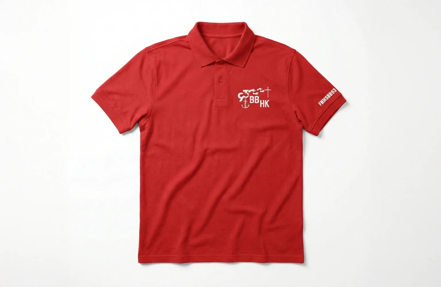 紅色活動Polo恤左胸Logo印刷案例