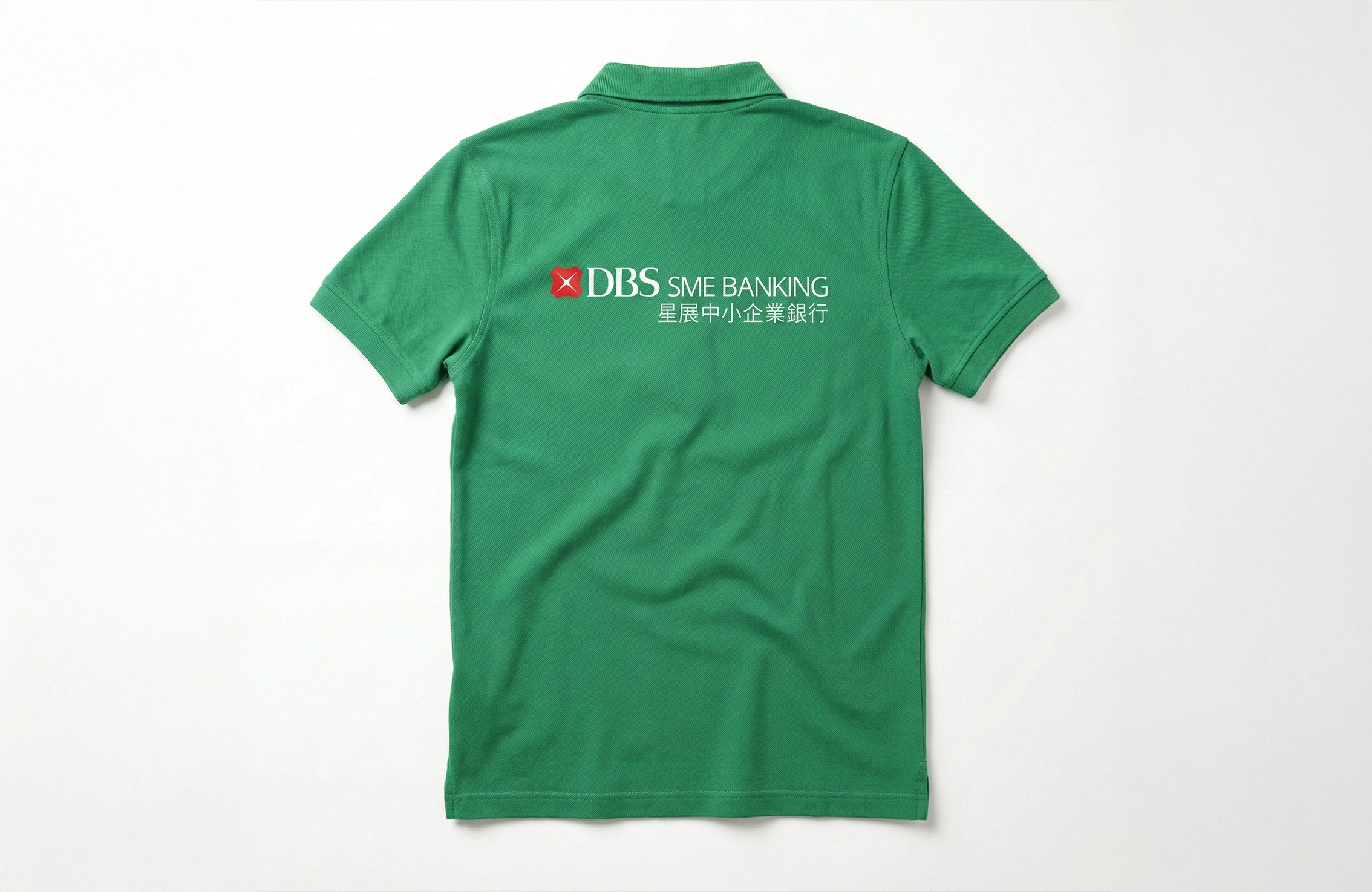 綠色團體 Polo Shirt 背面圖案絲網印刷案例