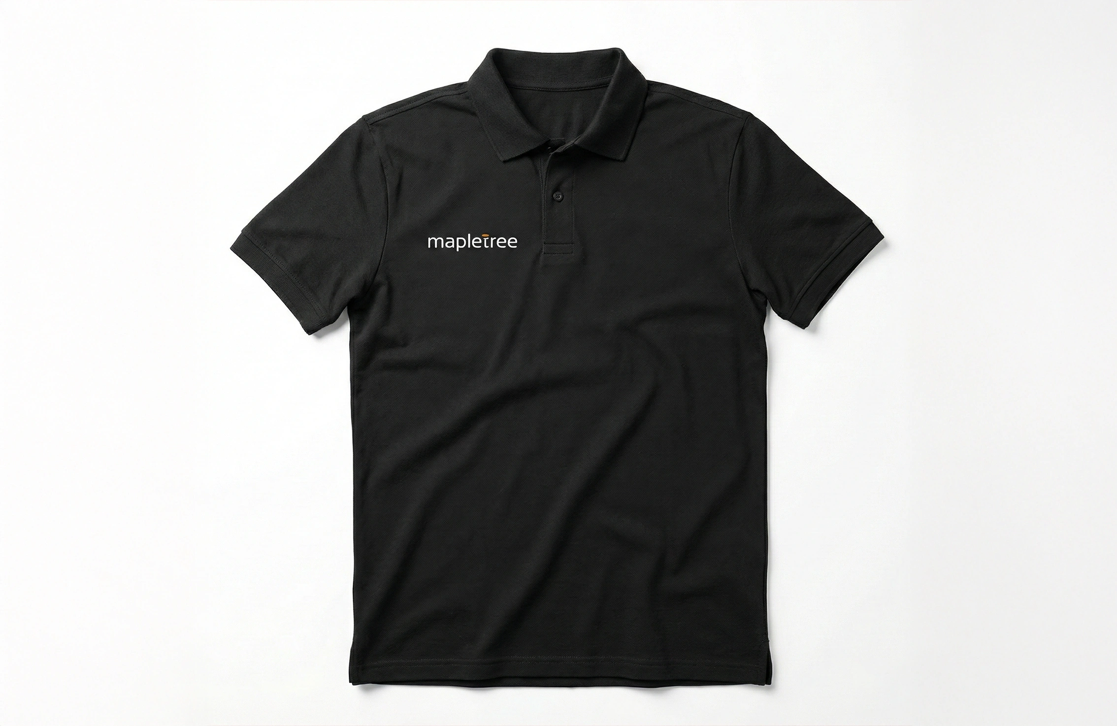 黑色品牌 Polo Shirt 左胸小型 Logo 製作案例