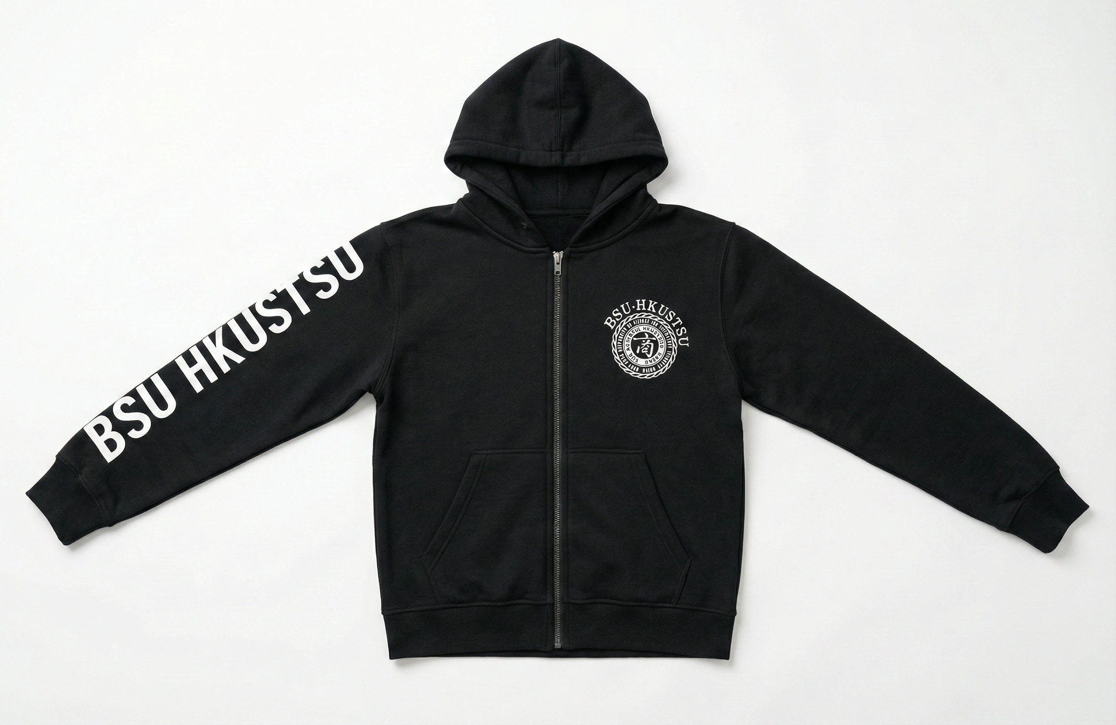 黑色大學學會 Soc Jacket 袖位印刷作品