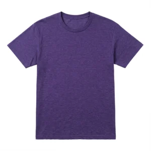 TS002 180g 全棉 T-Shirt 麻灰紫色