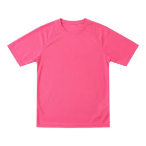 TS006 150g 運動快乾 T-Shirt 螢光粉色