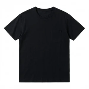 TS017 210g 全棉 口袋T-Shirt 黑色