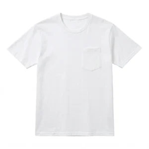 TS017 210g 全棉 口袋T-Shirt 白色
