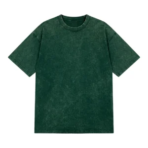 TS042 250g 全棉重磅雪花 T-Shirt 深綠