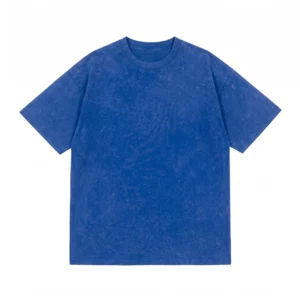 TS042 250g 全棉重磅雪花 T-Shirt 淺藍