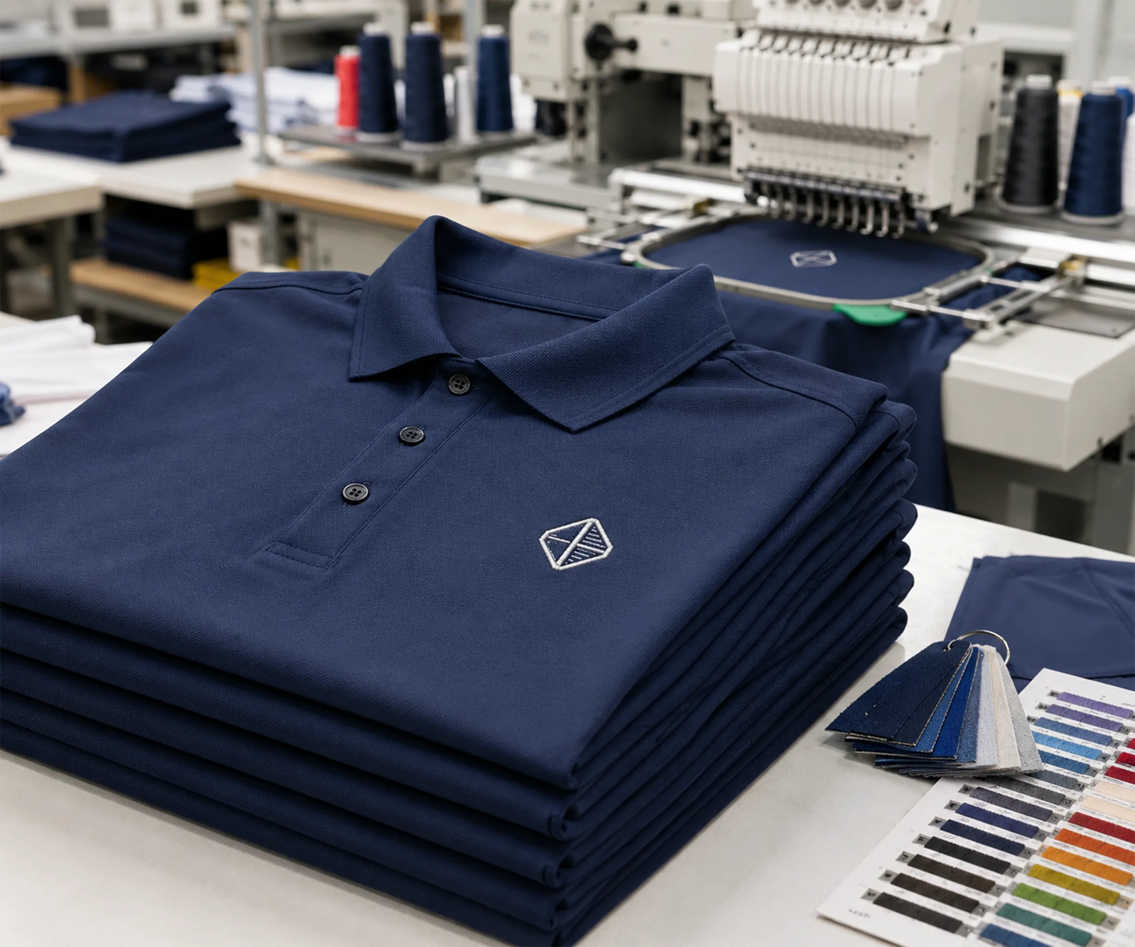 Signature Uniform 團體服裝印製完成後的 Polo Shirt 成品